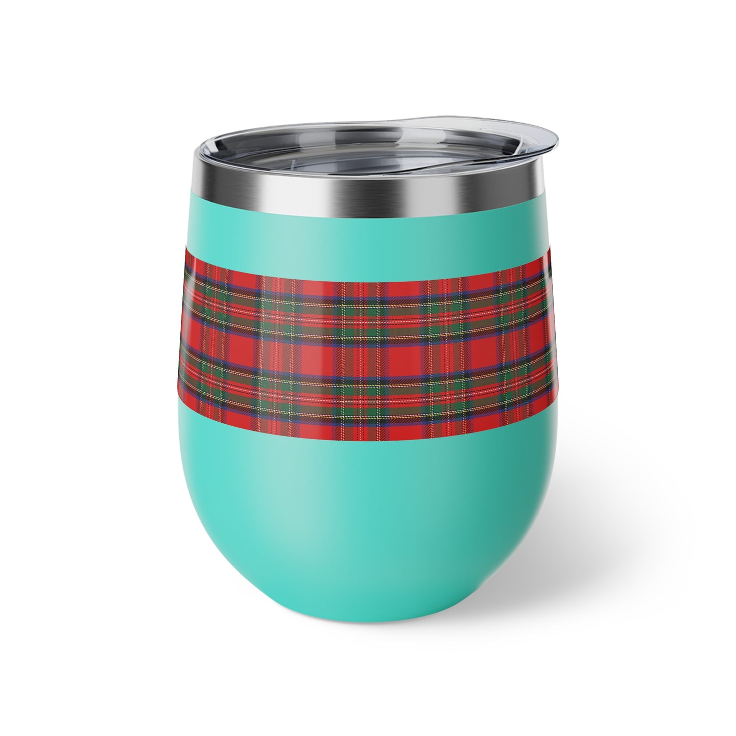 Red Tartan Vacuum Insulated Cup, 12oz