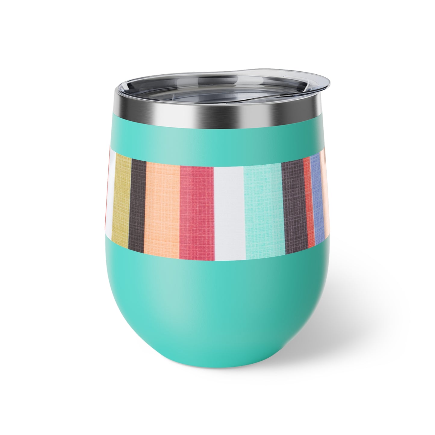 Candy Stripe Copper Vacuum Insulated Cup, 12oz