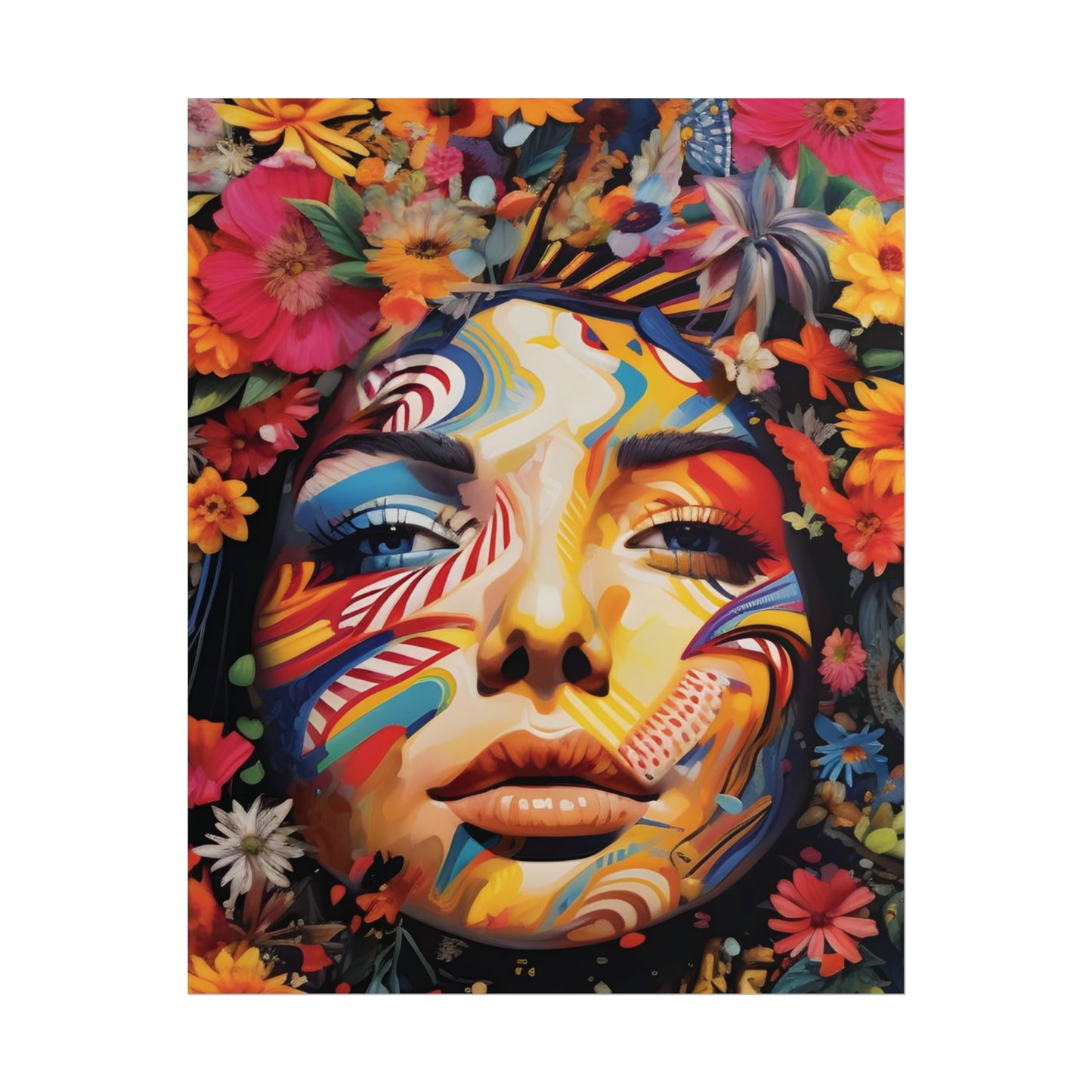 Colourful Disco Lady Wall Poster