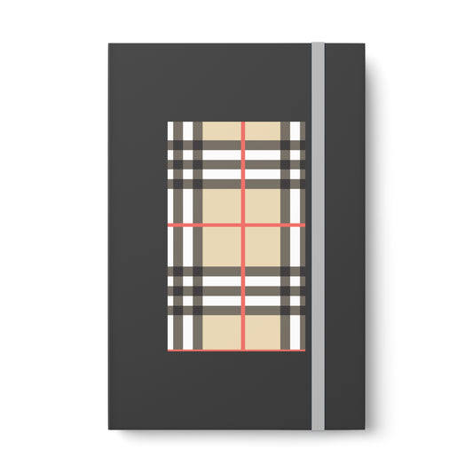 Burberry Themed Contrast Notebook - Ruled