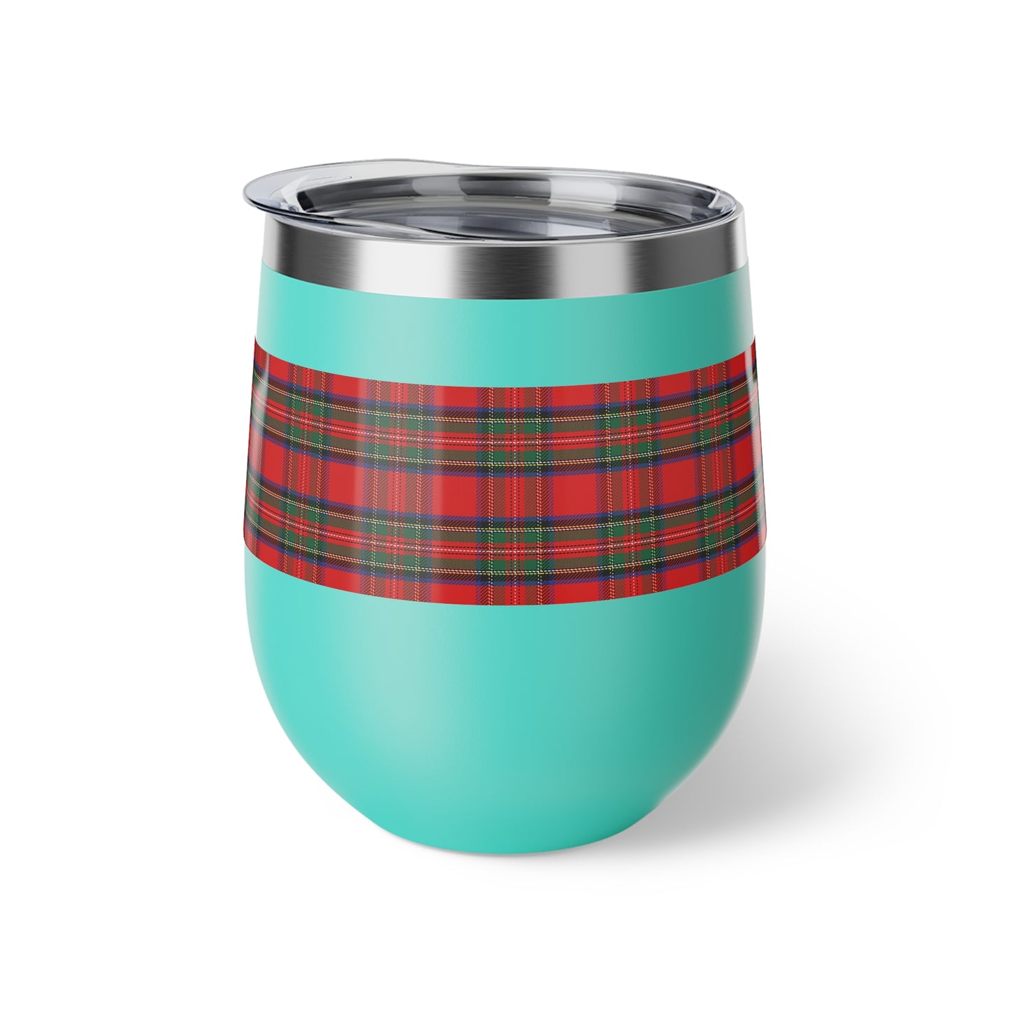 Red Tartan Vacuum Insulated Cup, 12oz