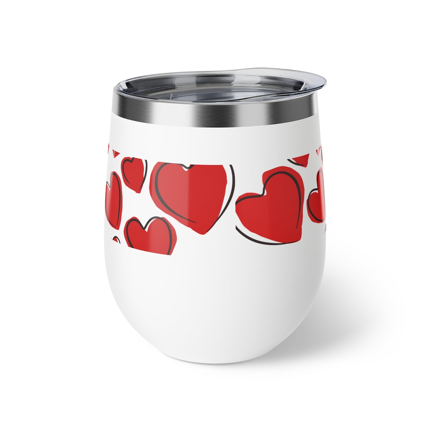 Love Hearts Copper Vacuum Insulated Cup, 12oz