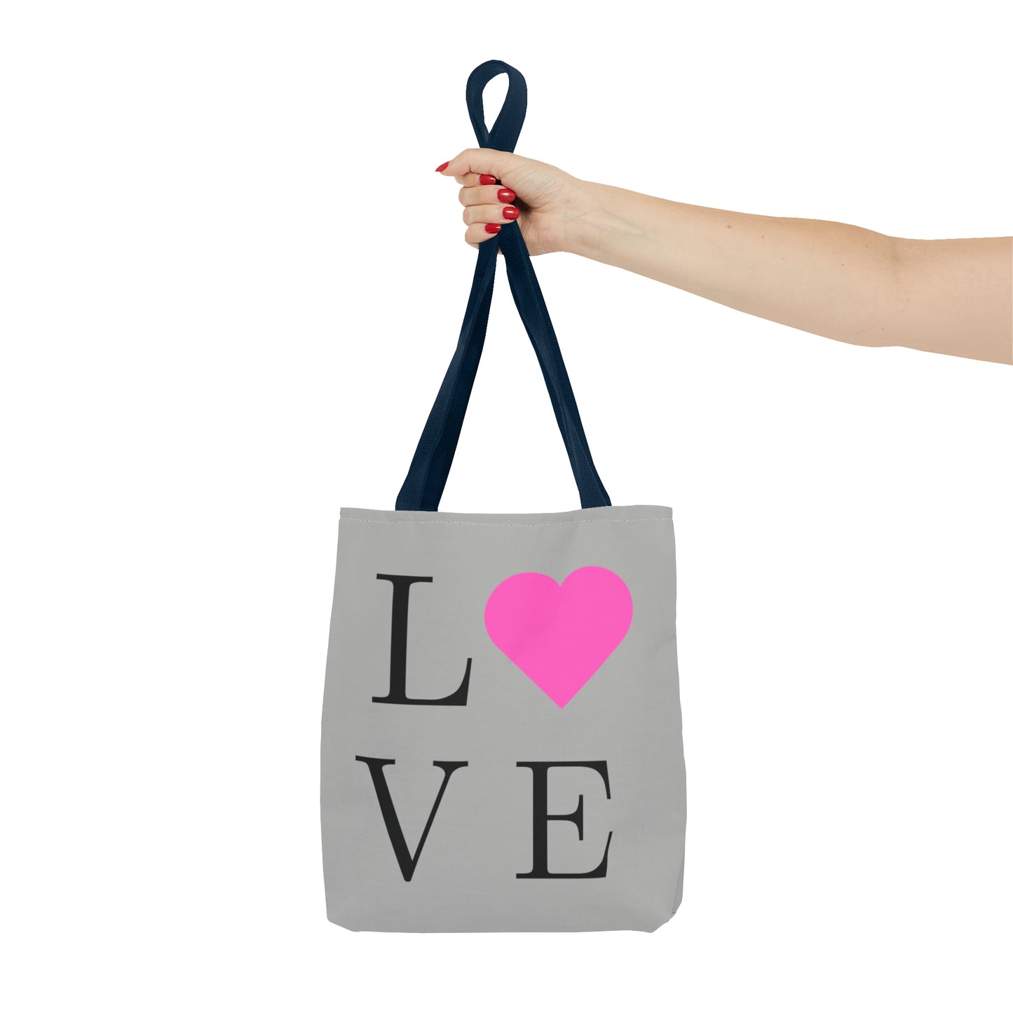 GreyTote Bag  All about Love