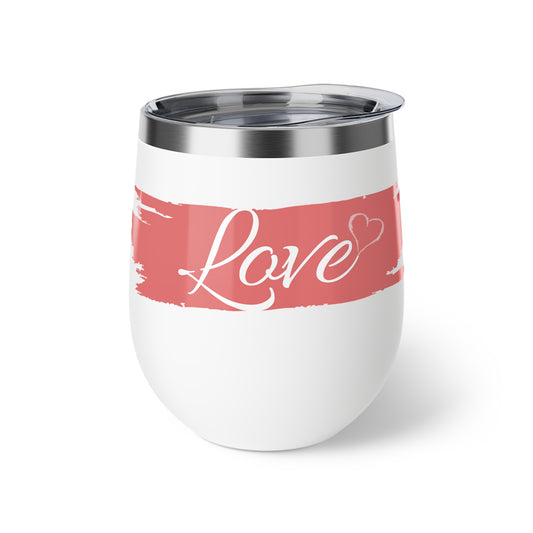 Romantic Love  Copper Vacuum Insulated Coffee Cup, 12oz