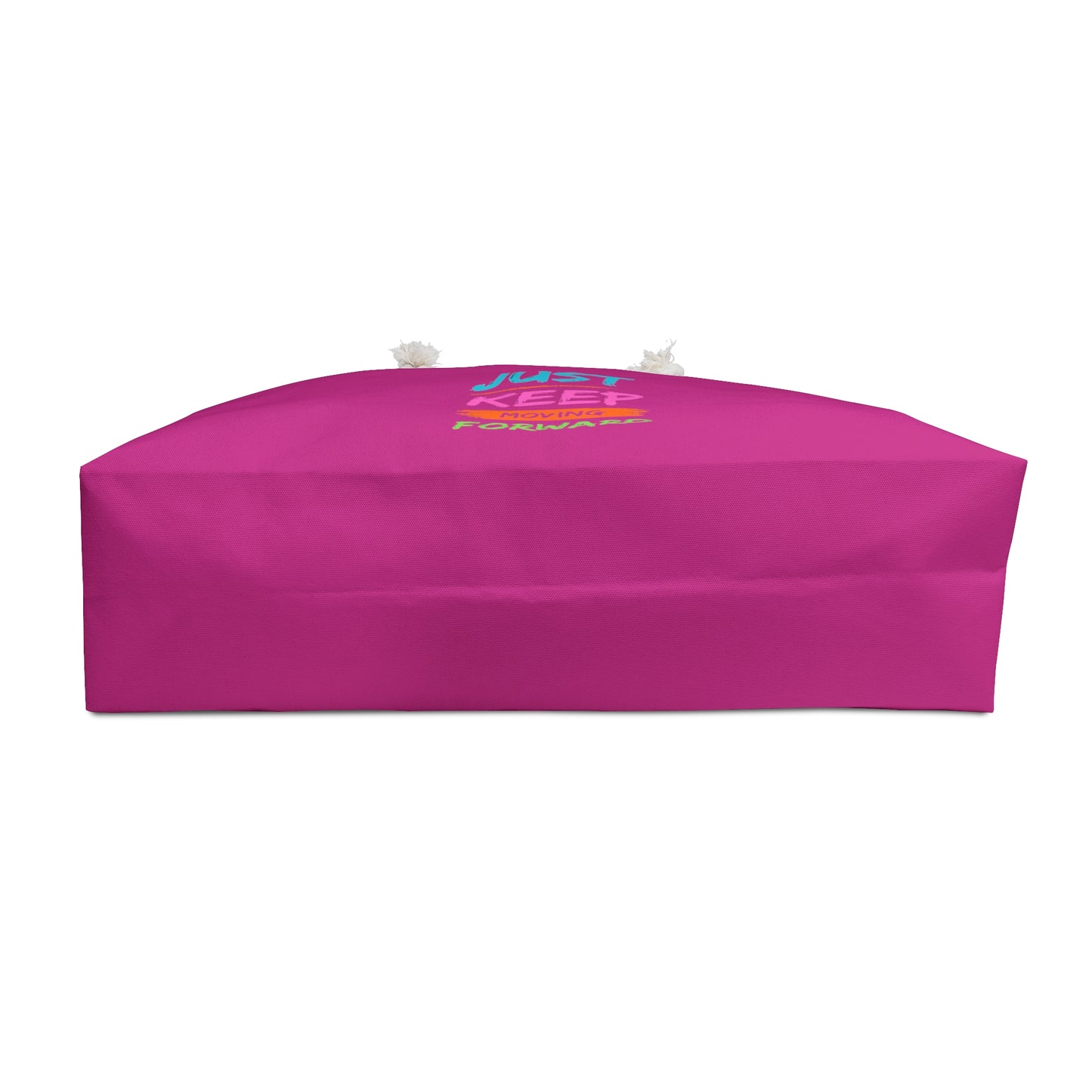 Fuschia Weekender Bag, Just Keep Moving Forward