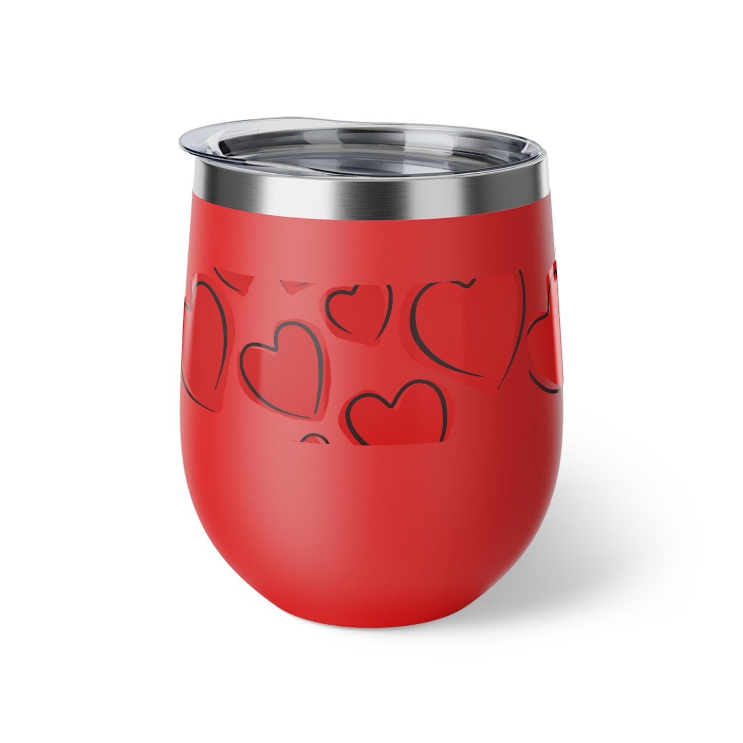 Love Hearts Copper Vacuum Insulated Cup, 12oz