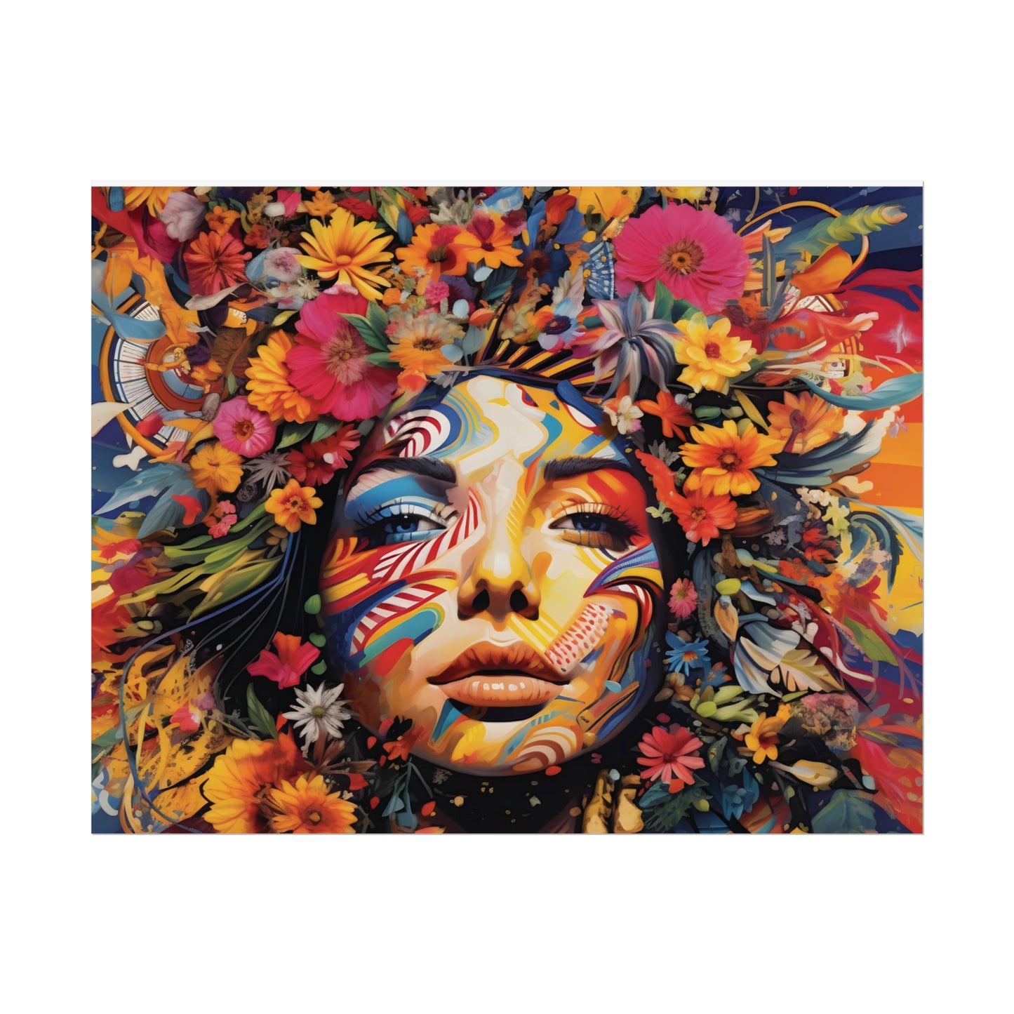 Colourful Disco Lady Wall Poster