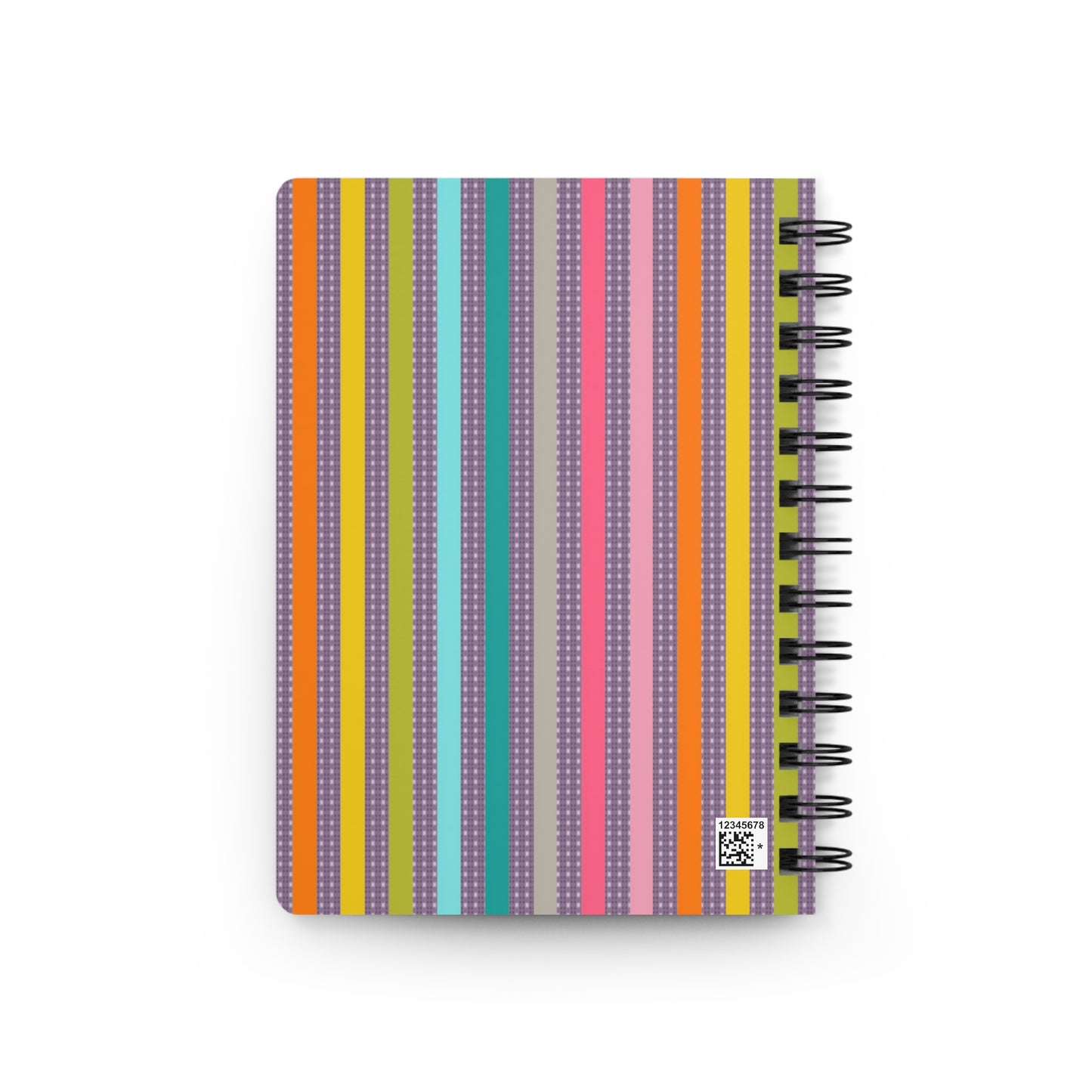 Candy Stripe Spiral Bound Journal