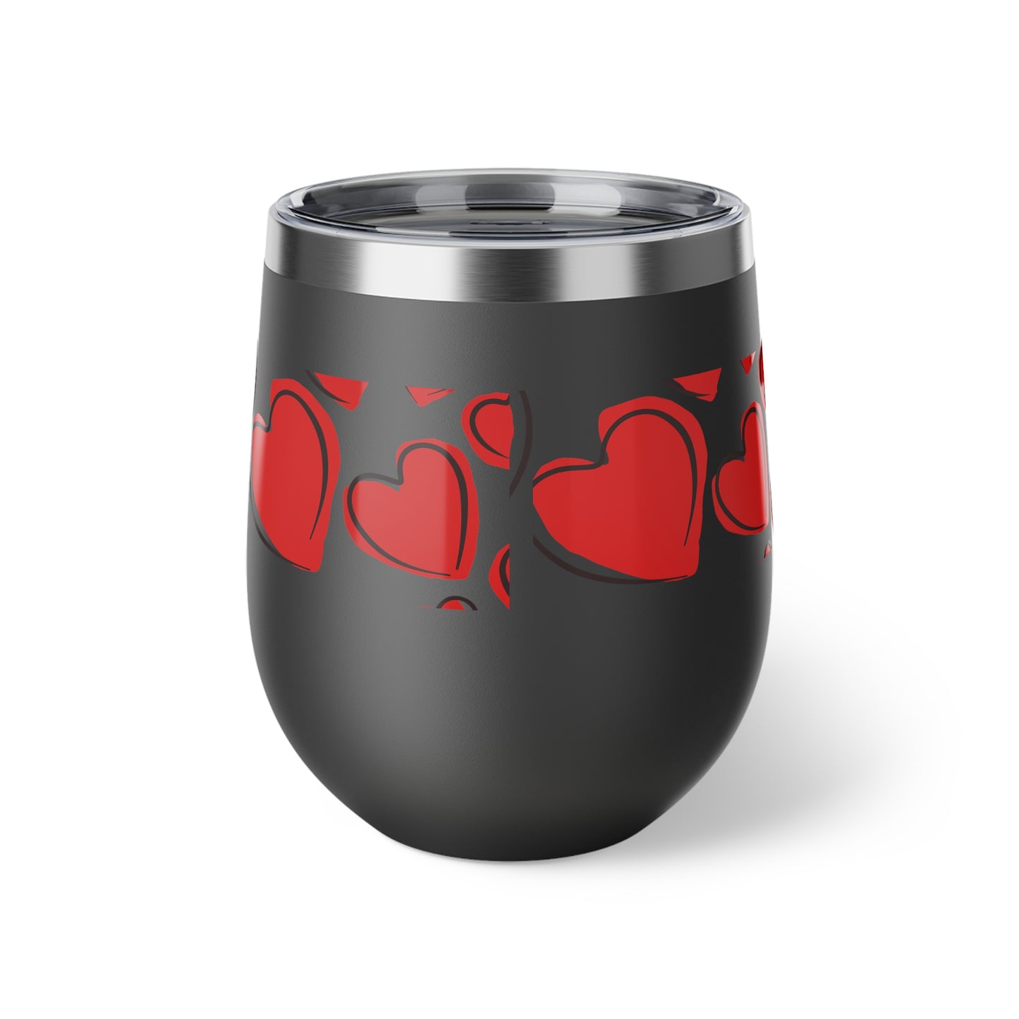 Love Hearts Copper Vacuum Insulated Cup, 12oz