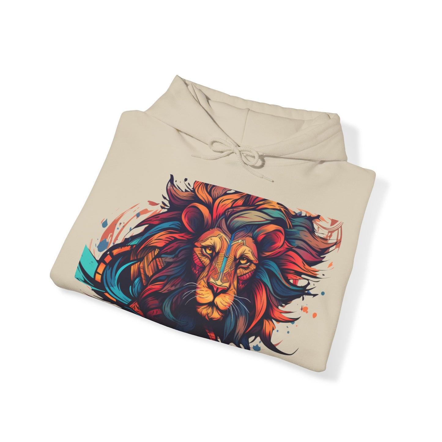 Lion Head Design Unisex Heavy Blend™ Hooded Sweatshirt