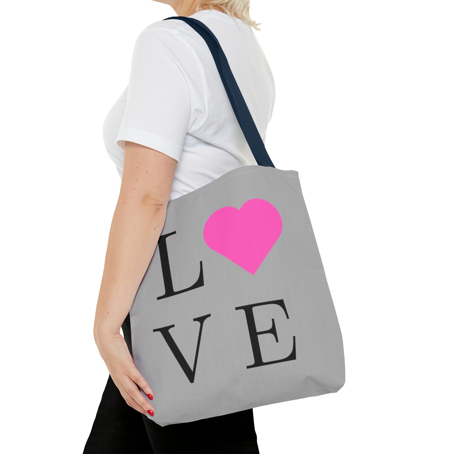 GreyTote Bag  All about Love