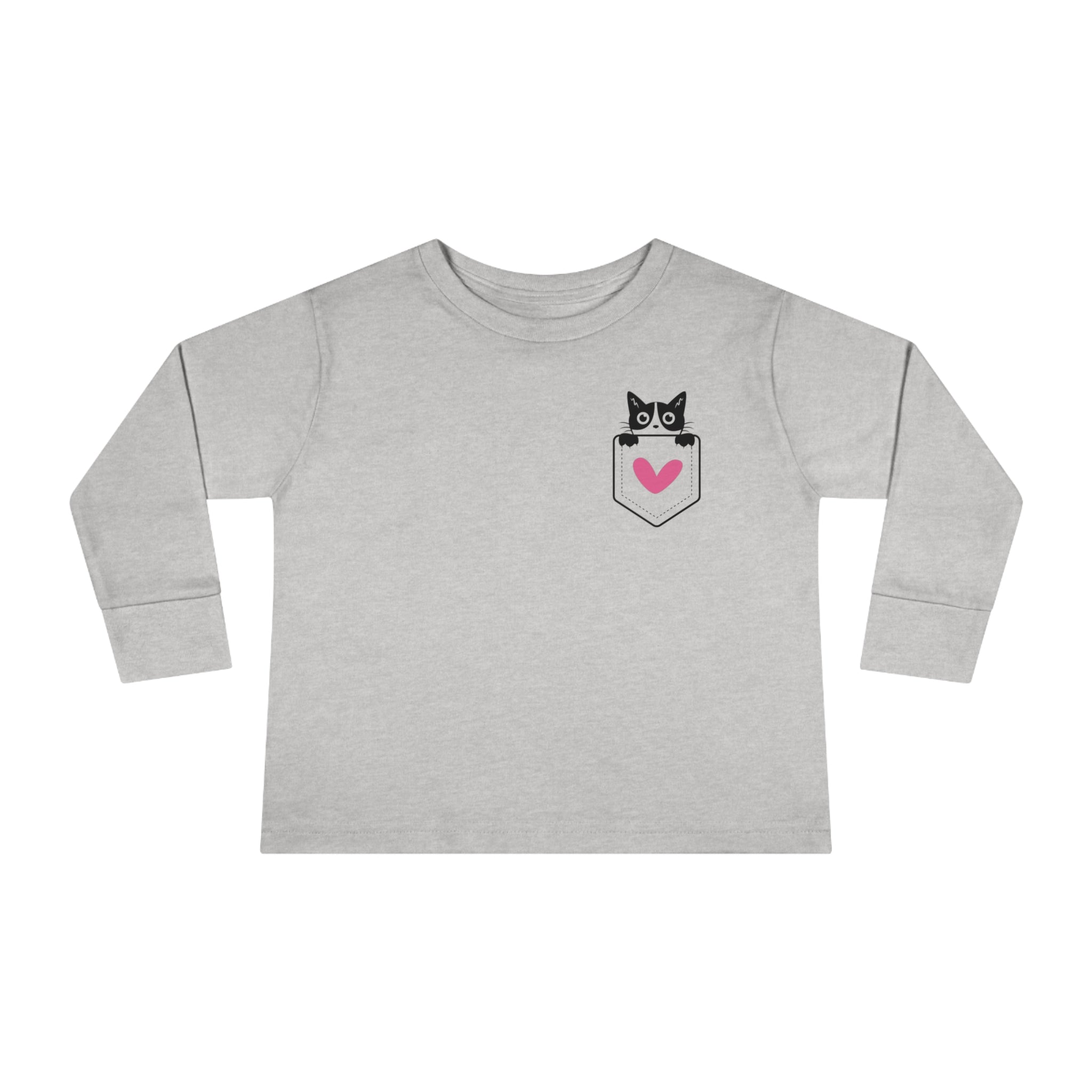 Kitty Love Toddler Long Sleeve  T-shirt