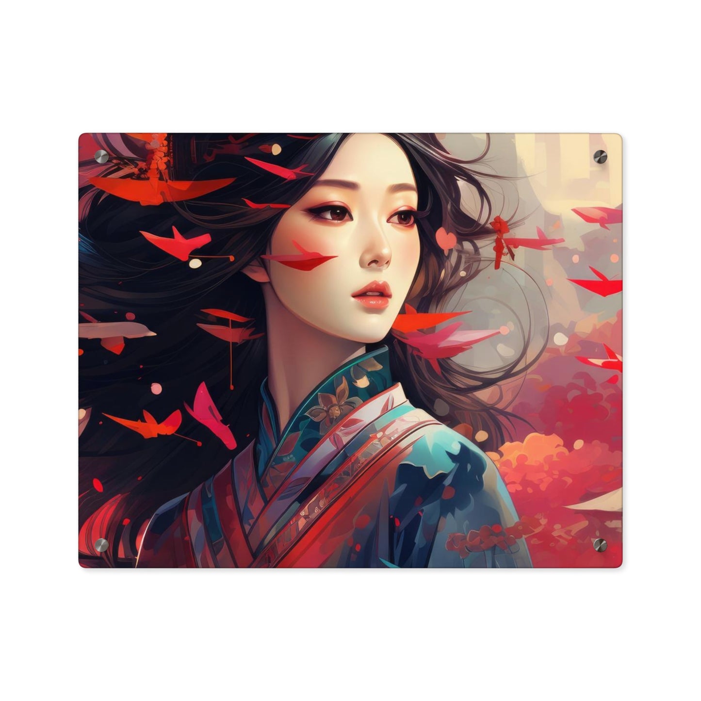 Asian Lady in Acrylic Wall Art Panels