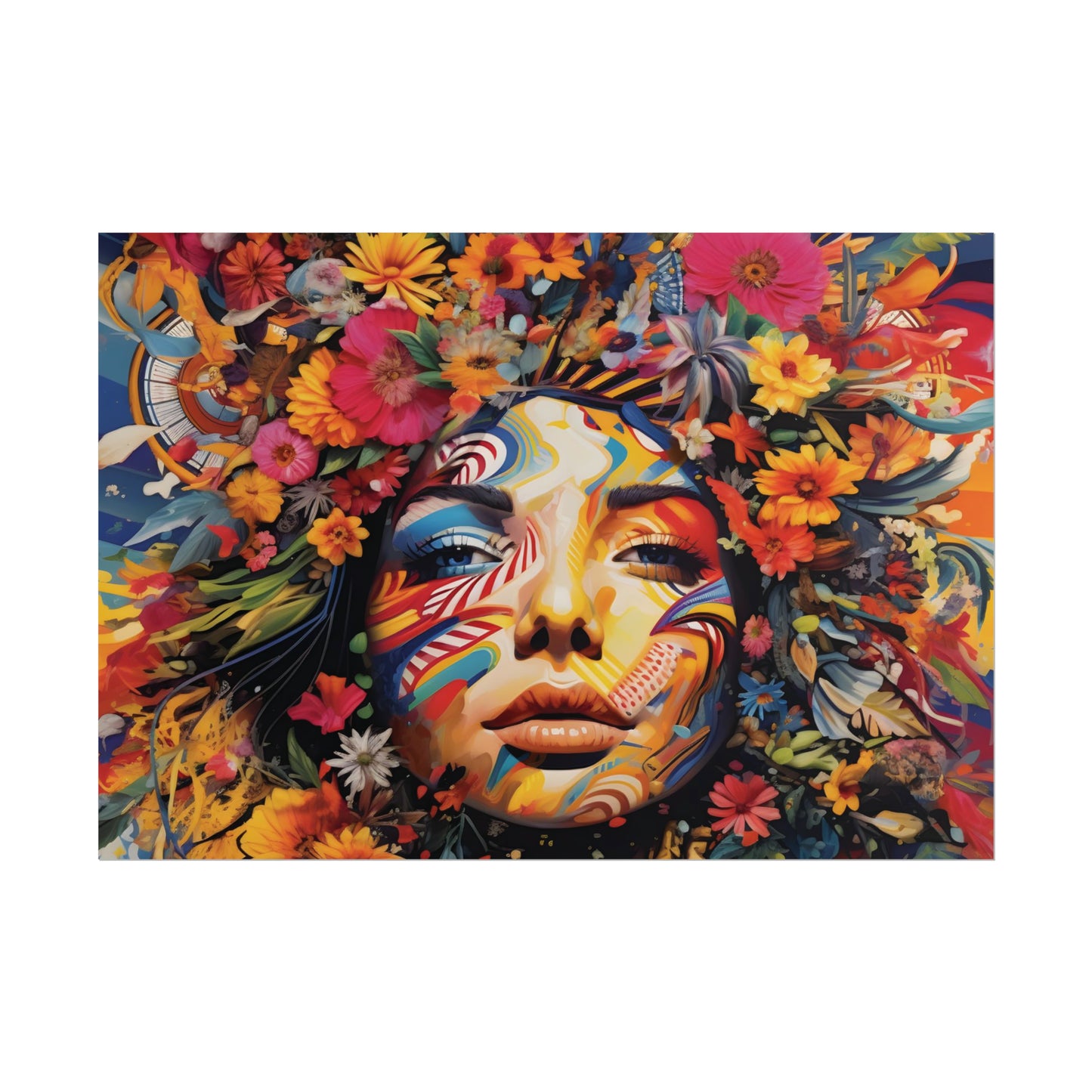 Colourful Disco Lady Wall Poster