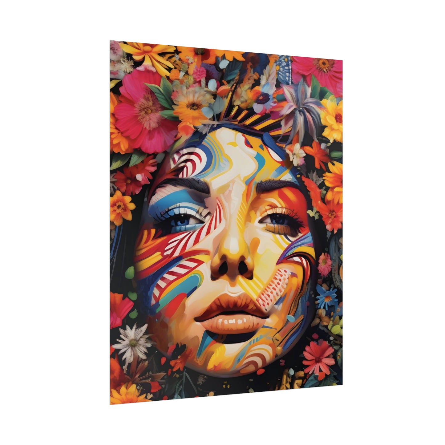 Colourful Disco Lady Wall Poster