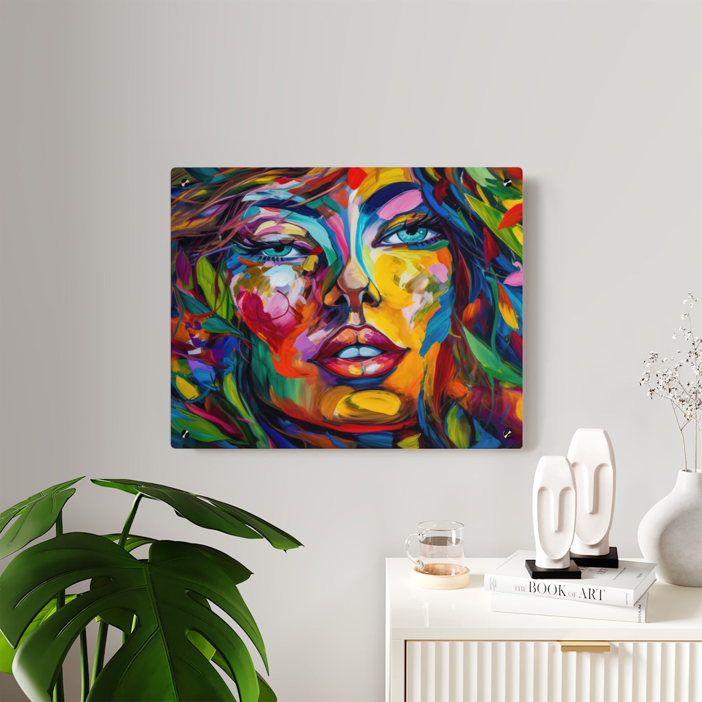 Colourful Lady Acrylic Wall Art Panels