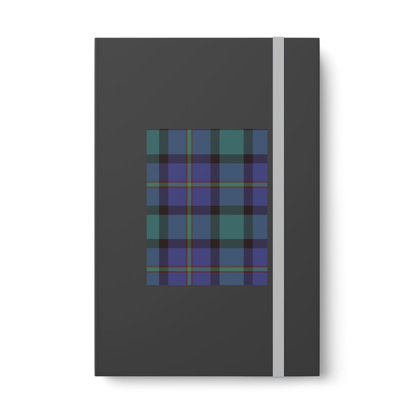 Blue Check Tartan Contrast Notebook - Ruled