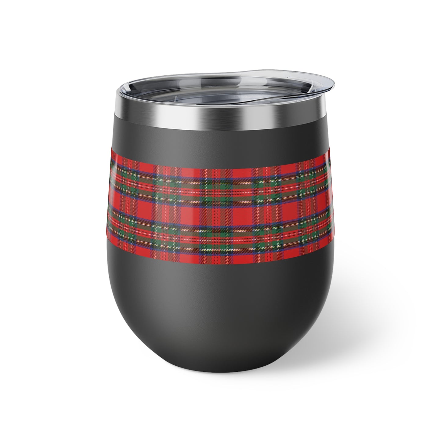 Red Tartan Vacuum Insulated Cup, 12oz