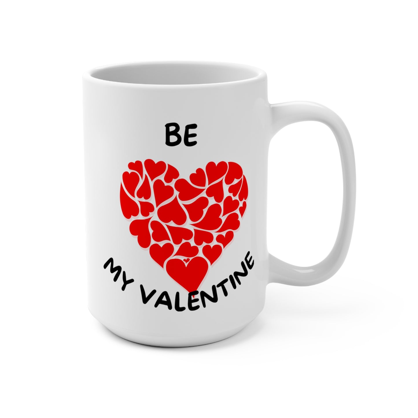 Be my Valentine Mug with Large red Heart